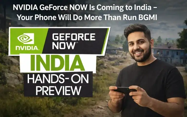 NVIDIA GeForce NOW cloud gaming service coming to India, offering high-performance gaming on mobile devices without the need for powerful hardware.